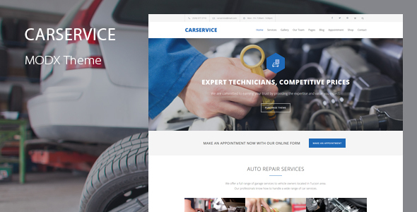 Car Service – Auto Mechanic & Car Repair MODX Theme