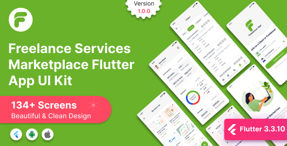Freelance Services Marketplace Flutter App UI Kit