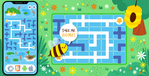 Find Path Animal – HTML5 Game, Construct 3